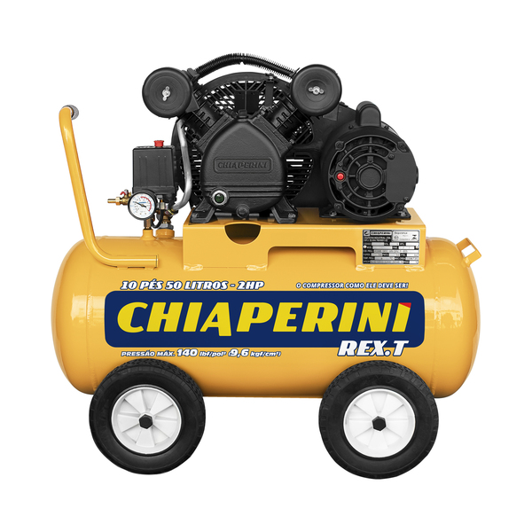 Compressor de Ar Chiaperini 50L 2HP 127V (110V)|220V 10 PÉS